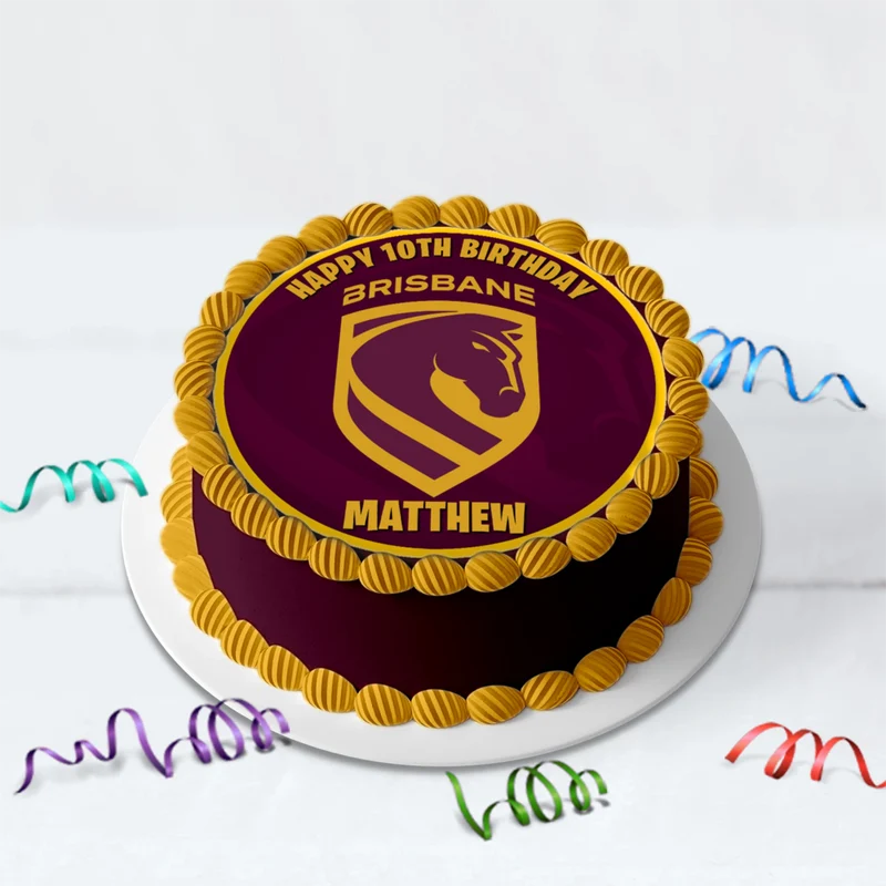 Broncos Birthday Decorations, NRL Broncos Party Supplies, Brisbane Themed, Broncos Digital Template, Editable Brisbane Broncos Image SVG PNG