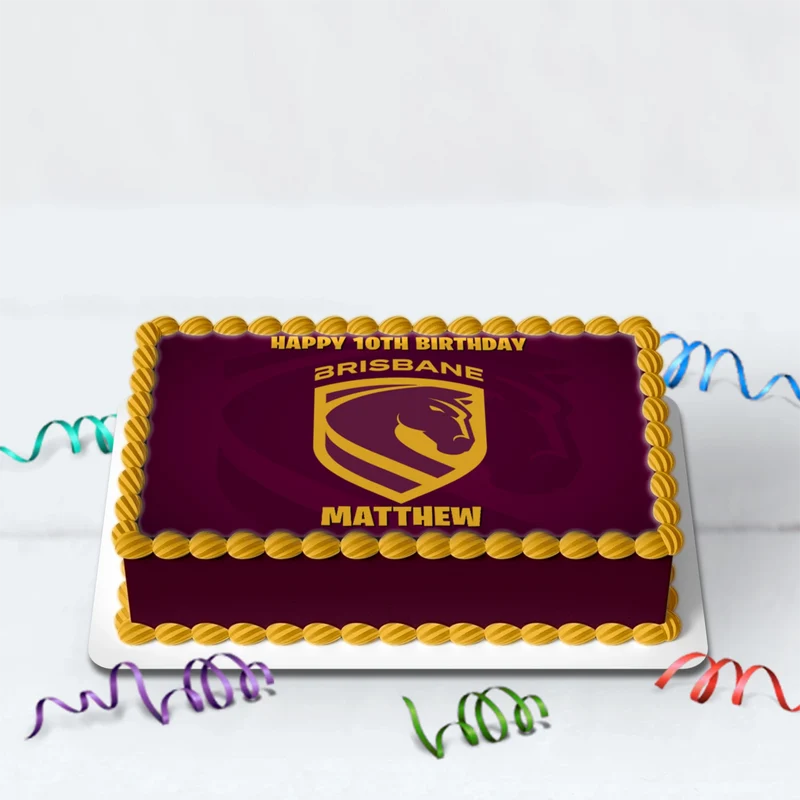Broncos Birthday Decorations, NRL Broncos Party Supplies, Brisbane Themed, Broncos Digital Template, Editable Brisbane Broncos Image SVG PNG