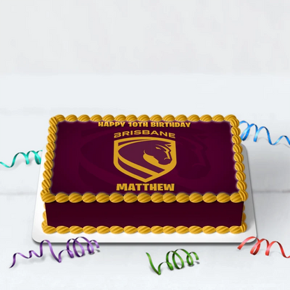 Broncos Birthday Decorations, NRL Broncos Party Supplies, Brisbane Themed, Broncos Digital Template, Editable Brisbane Broncos Image SVG PNG