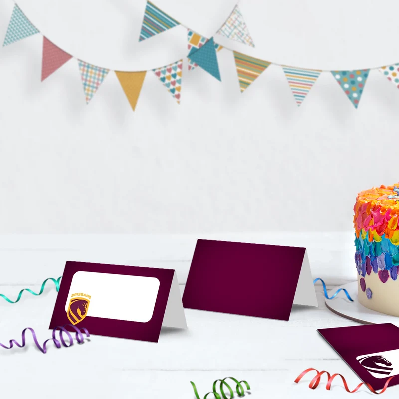 Broncos Birthday Decorations, NRL Broncos Party Supplies, Brisbane Themed, Broncos Digital Template, Editable Brisbane Broncos Image SVG PNG