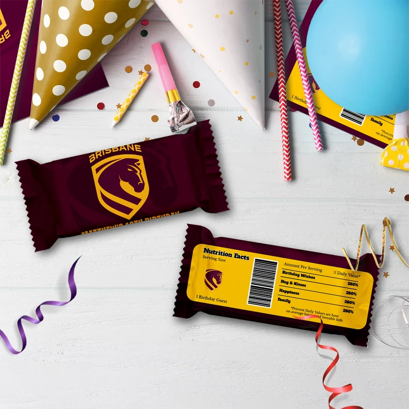 Broncos Birthday Decorations, NRL Broncos Party Supplies, Brisbane Themed, Broncos Digital Template, Editable Brisbane Broncos Image SVG PNG