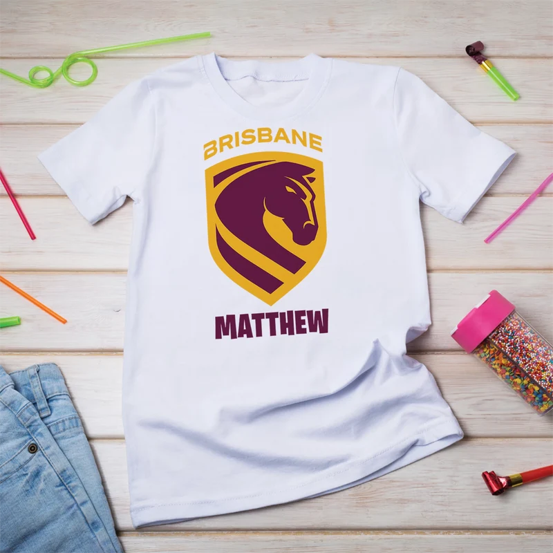 Broncos Birthday Decorations, NRL Broncos Party Supplies, Brisbane Themed, Broncos Digital Template, Editable Brisbane Broncos Image SVG PNG