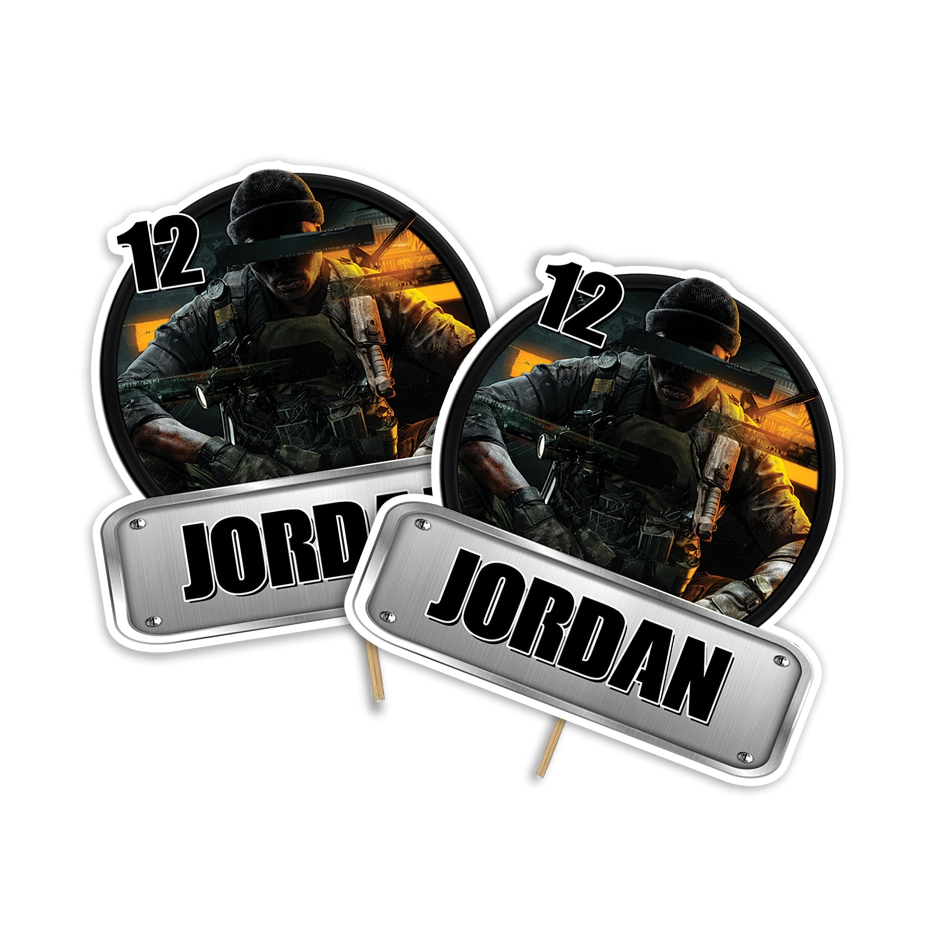 Call of Duty personalized cake toppers