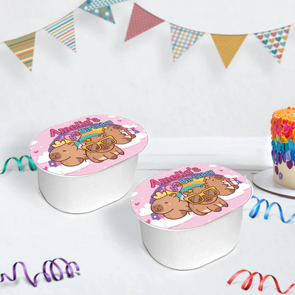 Capybara Birthday Decorations, capybara pets Party Supplies, tropical vibes Themed, Capybara Digital Template, Editable Capybara Image SVG PNG
