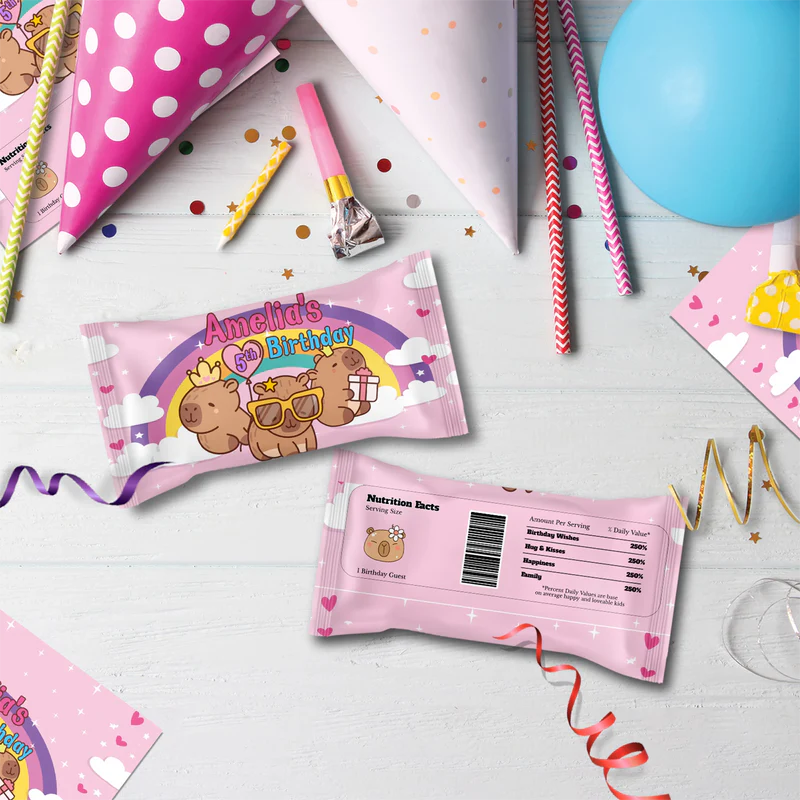 Capybara Birthday Decorations, capybara pets Party Supplies, tropical vibes Themed, Capybara Digital Template, Editable Capybara Image SVG PNG