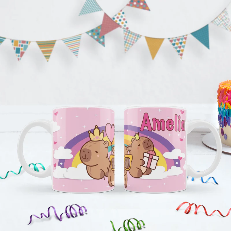 Capybara Birthday Decorations, capybara pets Party Supplies, tropical vibes Themed, Capybara Digital Template, Editable Capybara Image SVG PNG