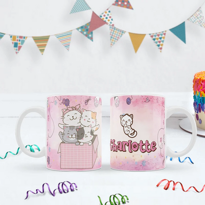 Cool Cats & Kittens Birthday Decorations, Cute Cat Party Supplies, Cat Lover Themed, Kitten Digital Template, Editable Cats & Kittens Image SVG PNG