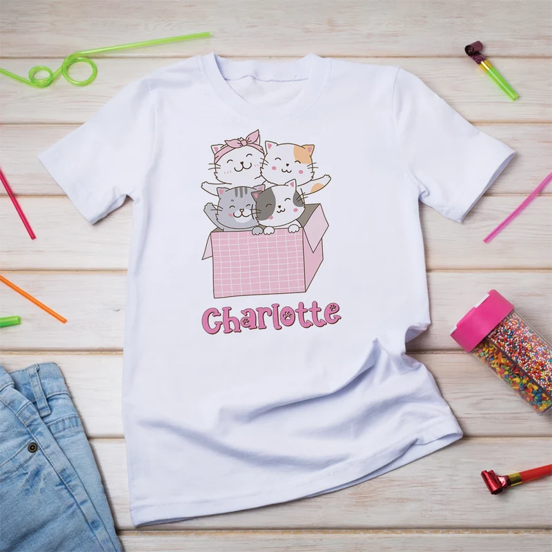 Cool Cats & Kittens Birthday Decorations, Cute Cat Party Supplies, Cat Lover Themed, Kitten Digital Template, Editable Cats & Kittens Image SVG PNG