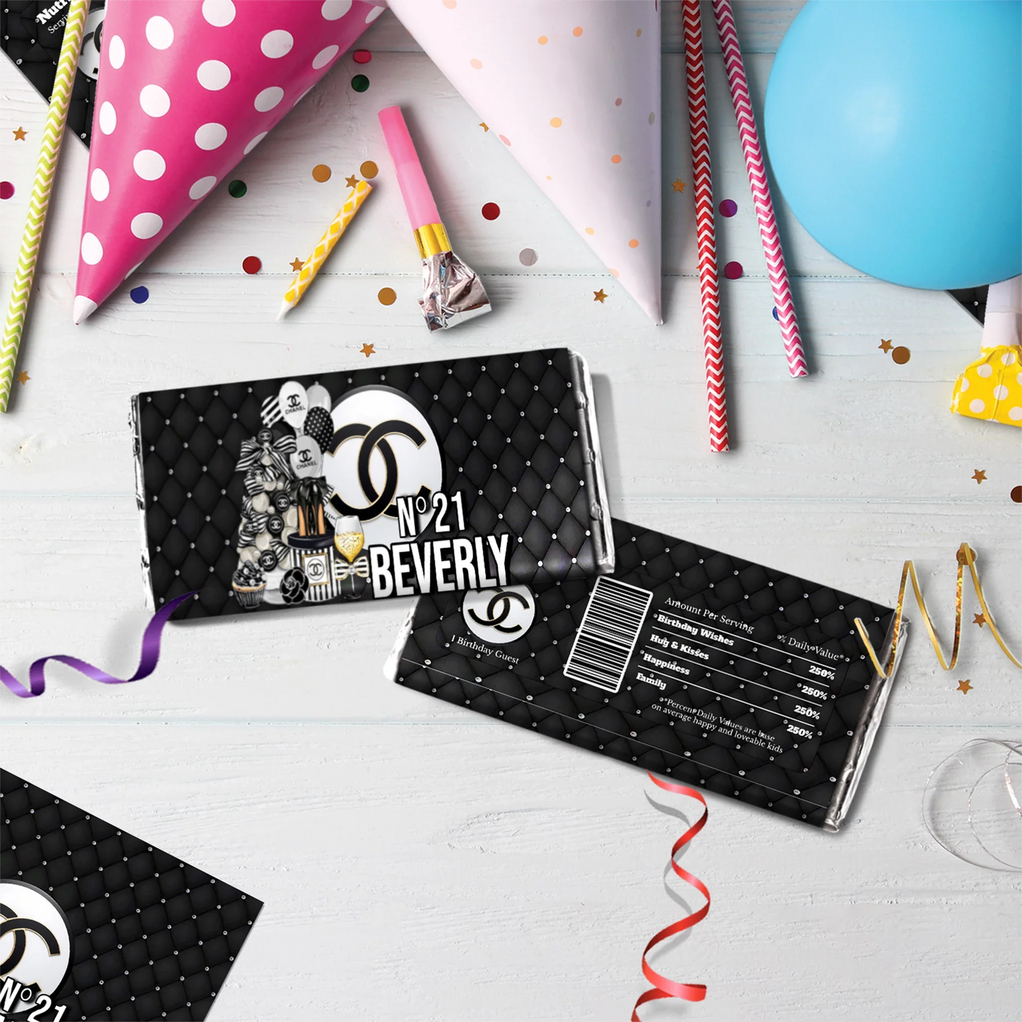 Luxury Bag Birthday Decorations, Chanel Inspired Party Supplies, Designer Chanel Themed, Coco Chanel Digital Template, Editable Chanel Inspired Image SVG PNG