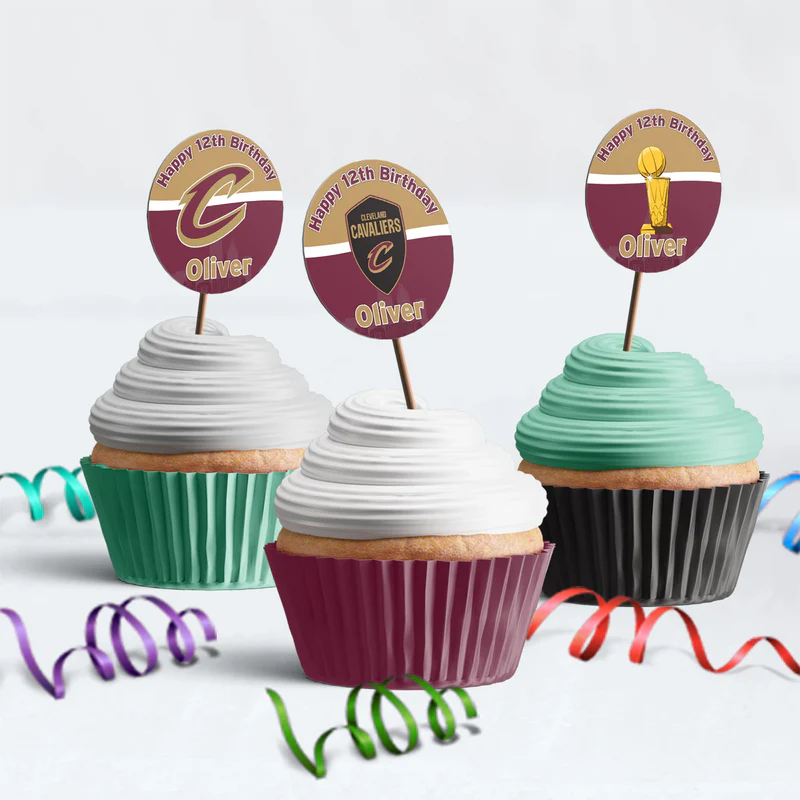 Cleveland Basketball Birthday Decorations, The Cavs Party Supplies, NBA Basketball Team Themed, Cleveland Cavaliers Digital Template, Editable Cleveland Cavaliers Image SVG PNG