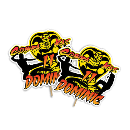 Cobra Kai Personalized Cake Toppers