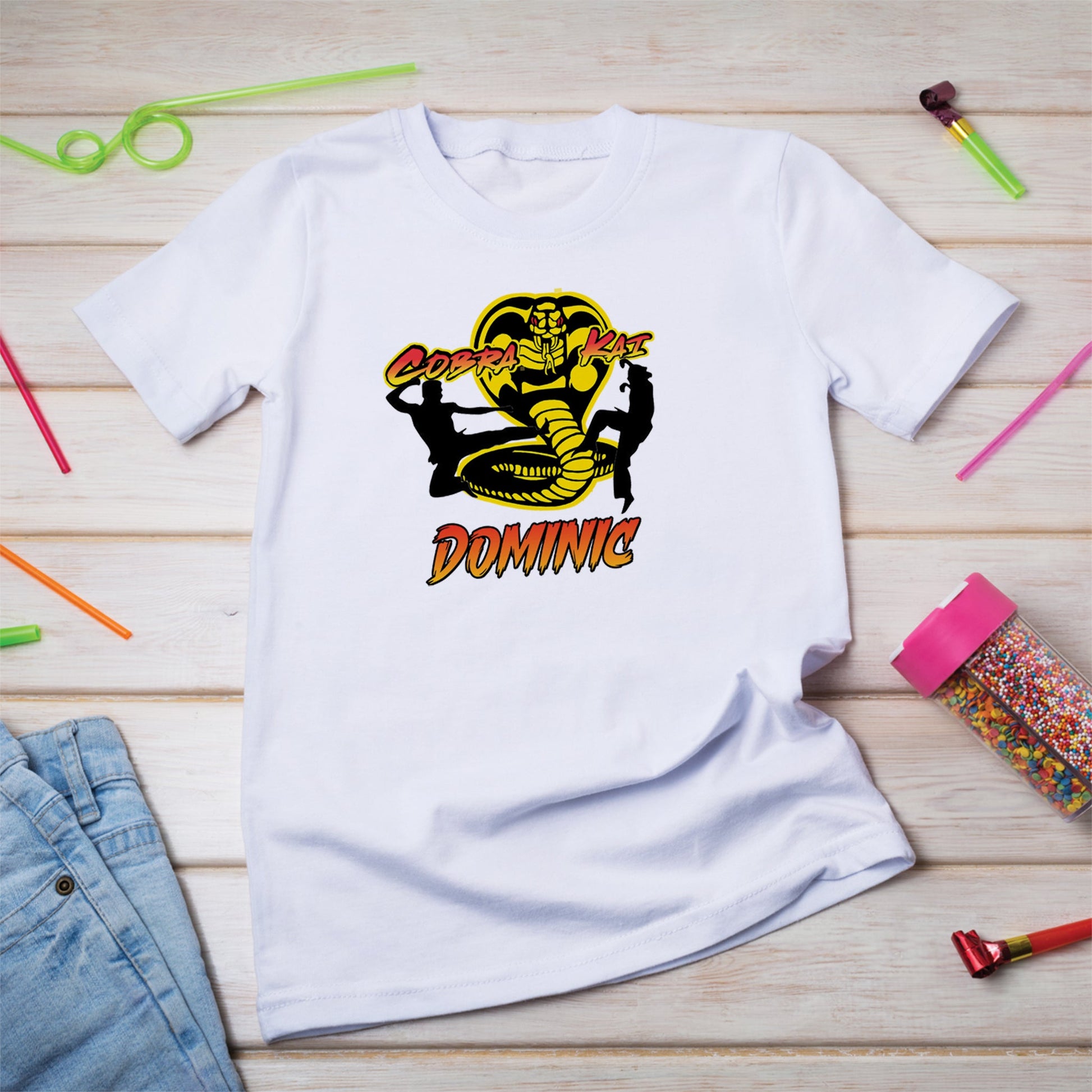 Cobra Kai Birthday Decorations, The Karate Kids Party Supplies, Martial Arts Themed, Netfix Series Digital Template, Editable Cobra Kai Image SVG PNG