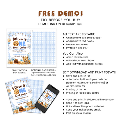 Buy Cookies & Milk Personalized Birthday Card Invitations Party Invites