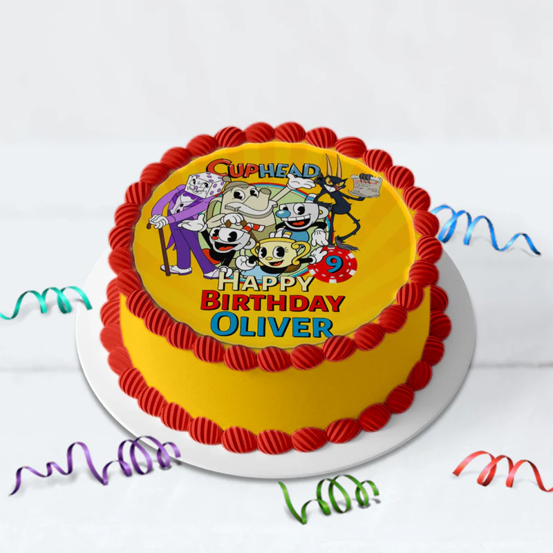 cuphead Birthday Decorations, netflix Party Supplies, cuphead games Themed, cuphead Digital Template, Editable CUPHEAD Image SVG PNG