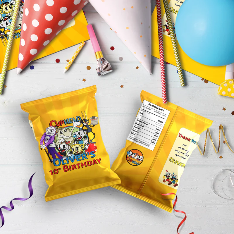 cuphead Birthday Decorations, netflix Party Supplies, cuphead games Themed, cuphead Digital Template, Editable CUPHEAD Image SVG PNG