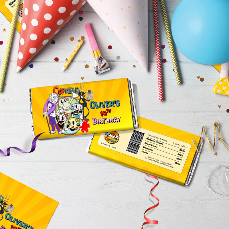cuphead Birthday Decorations, netflix Party Supplies, cuphead games Themed, cuphead Digital Template, Editable CUPHEAD Image SVG PNG