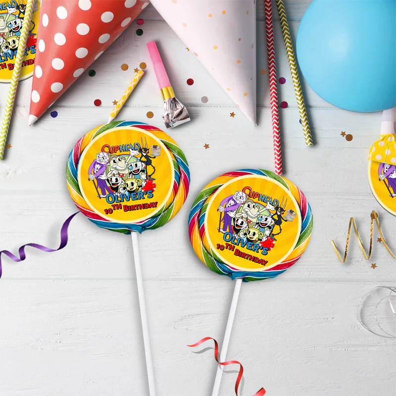 cuphead Birthday Decorations, netflix Party Supplies, cuphead games Themed, cuphead Digital Template, Editable CUPHEAD Image SVG PNG