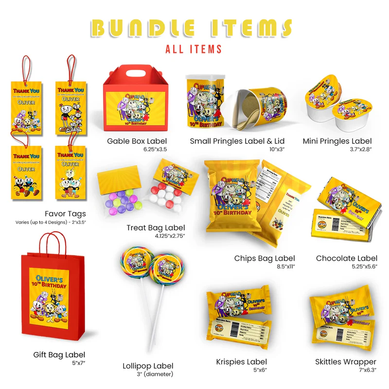 cuphead Birthday Decorations, netflix Party Supplies, cuphead games Themed, cuphead Digital Template, Editable CUPHEAD Image SVG PNG