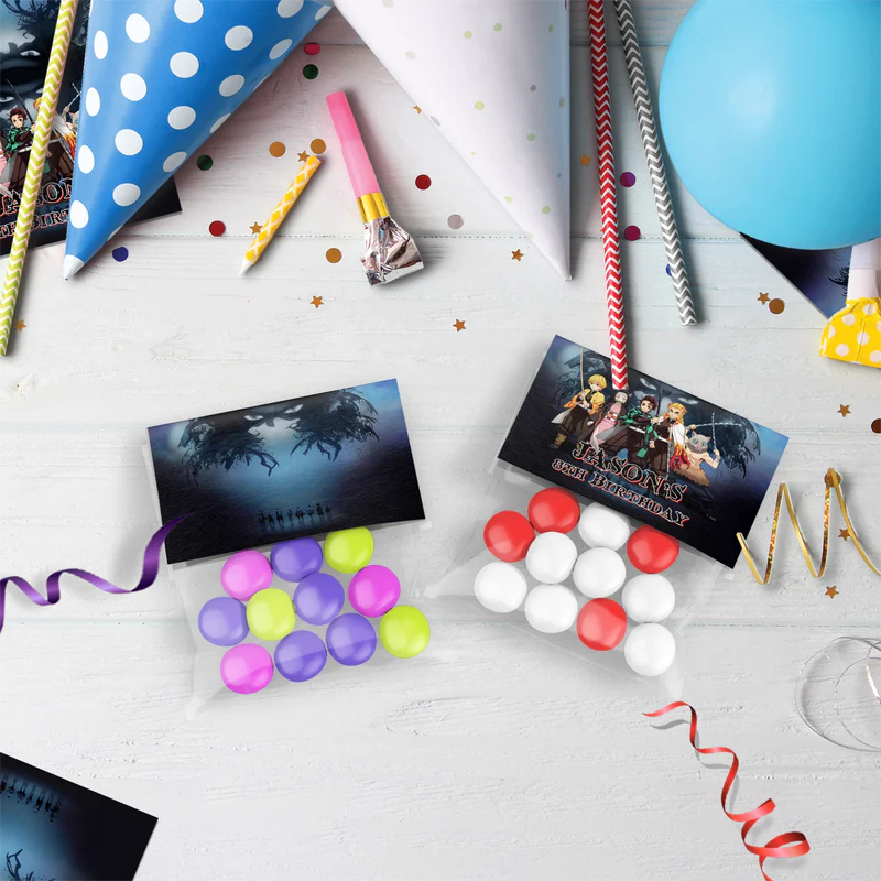 Demon Slayer Birthday Decorations, Anime Series Party Supplies, Demon Slayer Themed, Demon Slayer Digital Template, Editable Demon Slayer Image SVG PNG