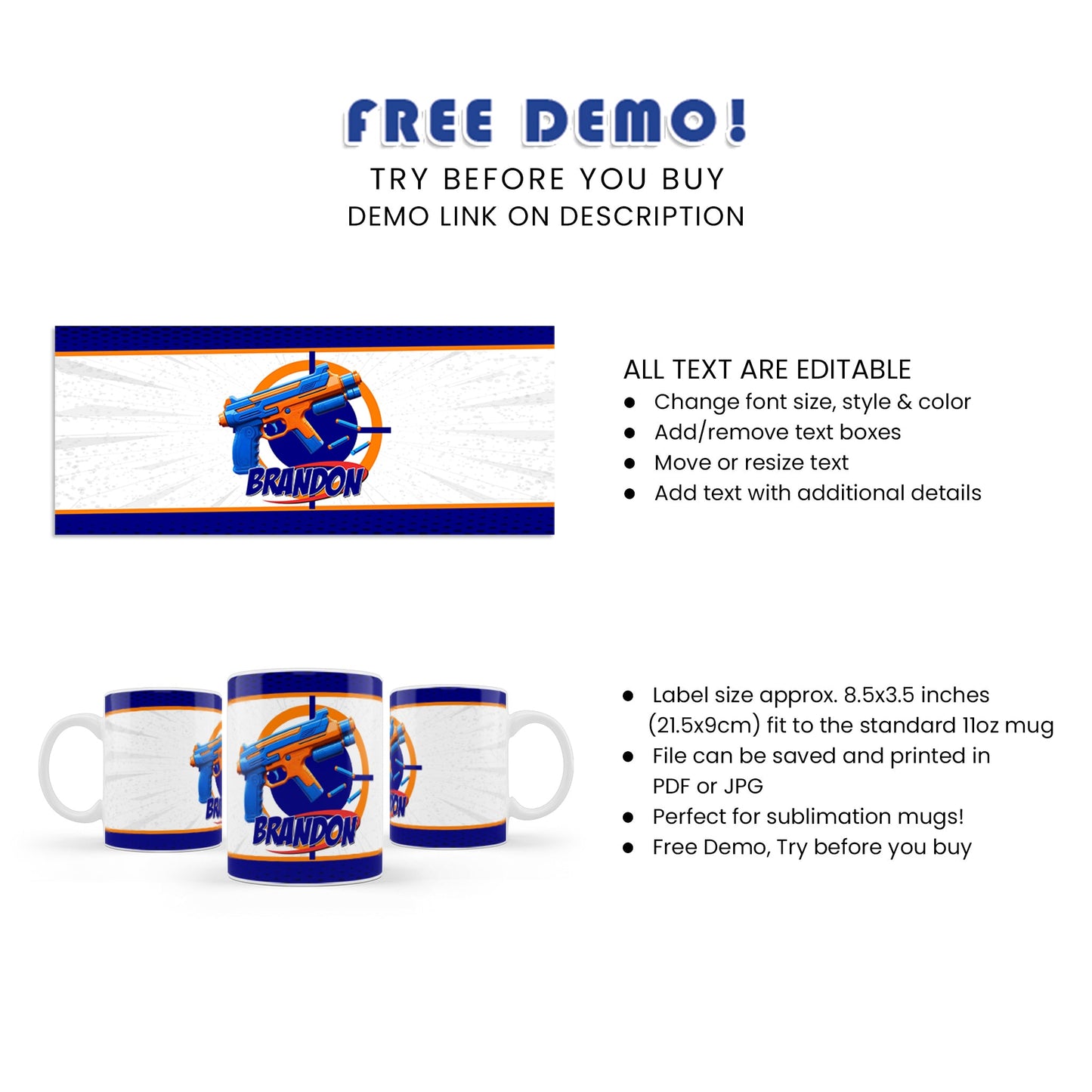 Sip in Style: Nerf Sublimation Mug for Cozy Mornings