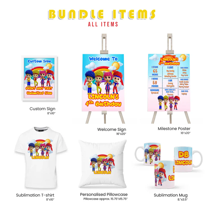 Buy D Billions Personalized Party Pack Bundle Birthday Decorations