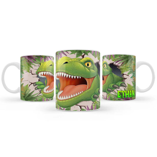 Dinosaur-themed sublimation mug for gifts