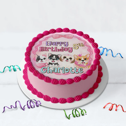 Dog Birthday Decorations, Puppy Party Supplies, Pawty Themed, Paw Digital Template, Editable Puppy & Dog Image SVG PNG