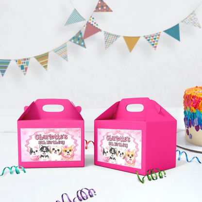 Dog Birthday Decorations, Puppy Party Supplies, Pawty Themed, Paw Digital Template, Editable Puppy & Dog Image SVG PNG