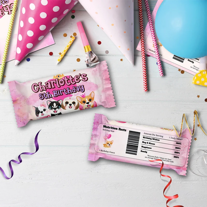Dog Birthday Decorations, Puppy Party Supplies, Pawty Themed, Paw Digital Template, Editable Puppy & Dog Image SVG PNG