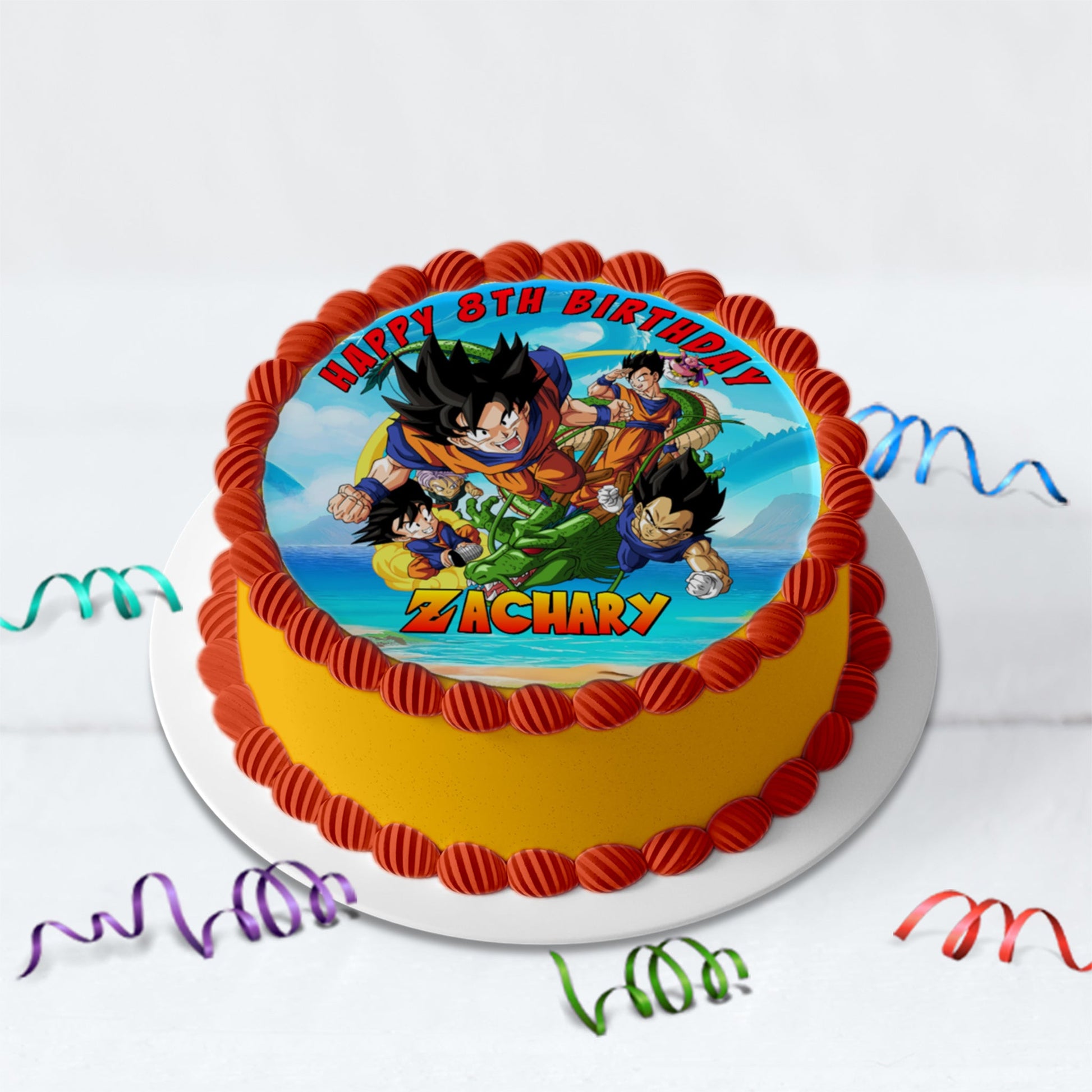 Dragon Ball Birthday Decorations, Son Goku Party Supplies, Dragon Ball Anime Themed, Dragon Ball Son Goku Digital Template, Editable Dragon Ball Image SVG PNG