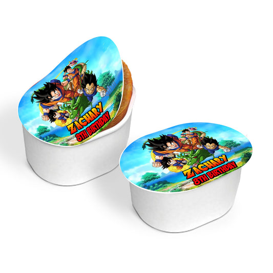 Mini Pringles label with Dragon Ball theme