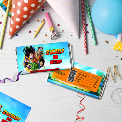 Dragon Ball Birthday Decorations, Son Goku Party Supplies, Dragon Ball Anime Themed, Dragon Ball Son Goku Digital Template, Editable Dragon Ball Image SVG PNG