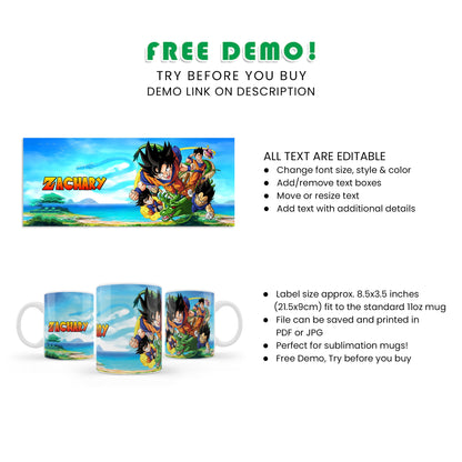 Dragon Ball Sublimation Mug - Enjoy Your Beverage