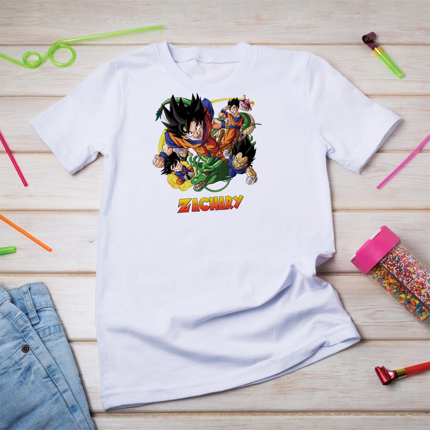 Dragon Ball Birthday Decorations, Son Goku Party Supplies, Dragon Ball Anime Themed, Dragon Ball Son Goku Digital Template, Editable Dragon Ball Image SVG PNG