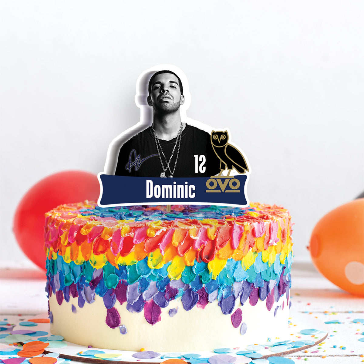 Drake Custom Drake Personalized Cake Toppers - Unique Custom Cake Toppers for Drake ...