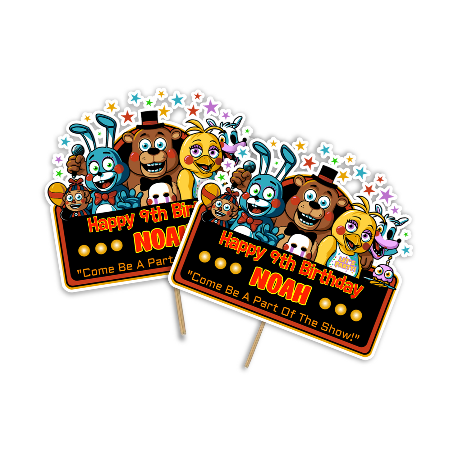 Personalized Five Nights At Freddy's Cake Toppers - Perfect for FNAF T – PartyDaz personalized-five-nights-at-freddy-s-cake-toppers-perfect-for-fnaf-t-partydaz