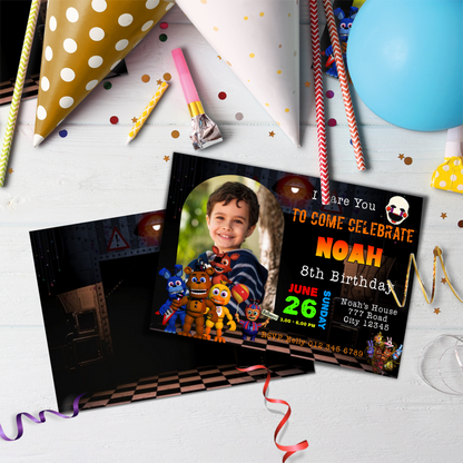 FNAF Birthday Decorations, FNAF Game Party Supplies, FNF vs FNAF, FNAF Video Game, FNAF - Five Nights At Freddy's SVG