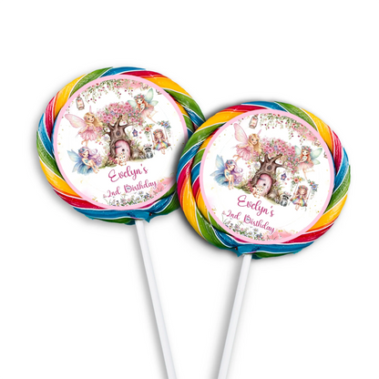 Magical Fairy Lollipop Label to decorate lollipops with personalized fairy designs