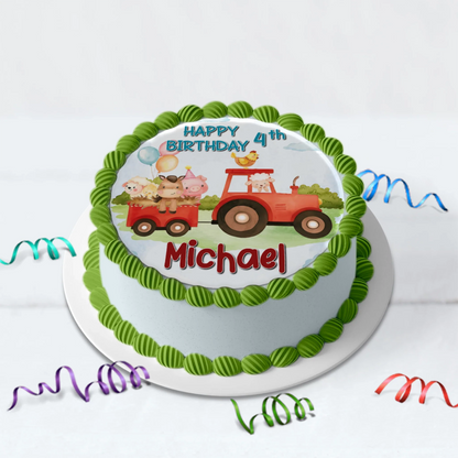 1st Birthday Birthday Decorations, Tracktor Party Supplies, Farm Animals Themed, Barn Yard Theme Digital Template, Editable Farm Animals Theme Image SVG PNG