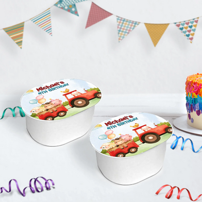 1st Birthday Birthday Decorations, Tracktor Party Supplies, Farm Animals Themed, Barn Yard Theme Digital Template, Editable Farm Animals Theme Image SVG PNG