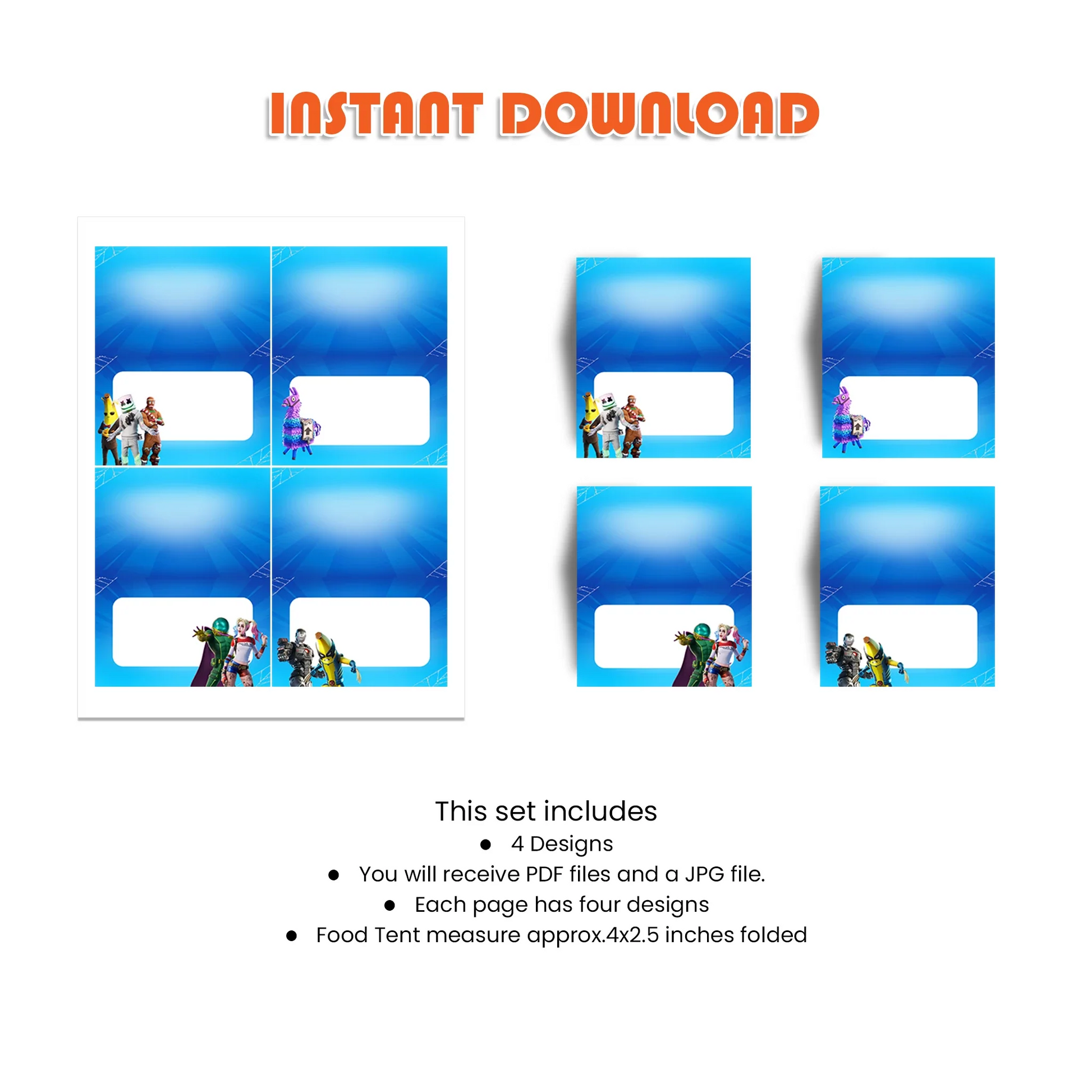 Fortnite Food Cards - Custom Food Labels for Fortnite Parties – PartyDaz fortnite-food-cards-custom-food-labels-for-fortnite-parties-partydaz