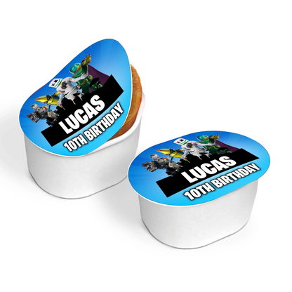 Fortnite Mini Pringles Label for Themed snacks with Fortnite graphics