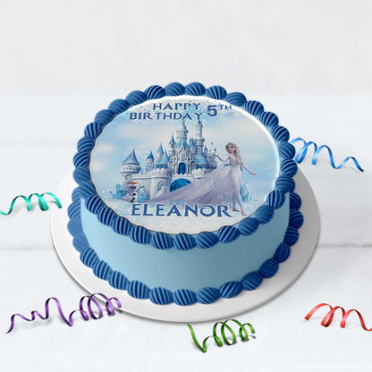 Frozen Birthday Decorations, Anna, Elsa, Olaf Party Supplies, Frozen Themed, Frozen Disney Digital Template, Editable Frozen Image SVG PNG