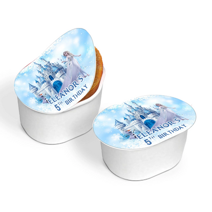 Frozen Mini Pringles Label designed for personalized Frozen-themed mini Pringles cans