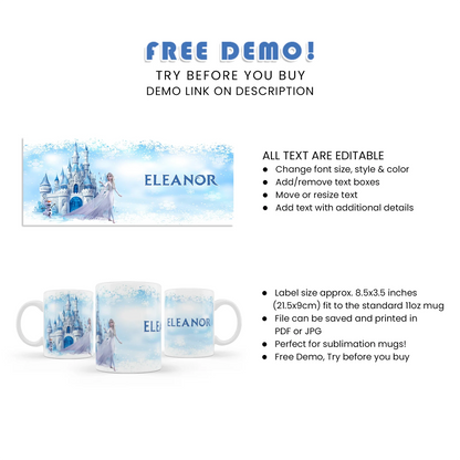 Frozen Sublimation Mug for Personalized Drinkware