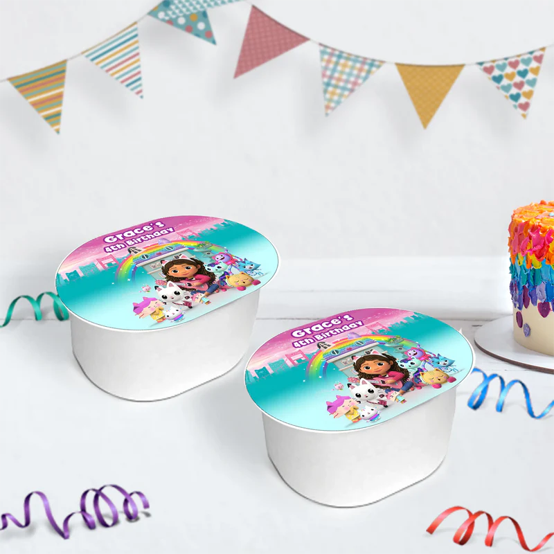 Gabby's Dollhouse Birthday Decorations, Gabby Party Supplies, Pandy Paws Themed, Gabby TV series Digital Template, Editable Gabby's Dollhouse Image SVG PNG