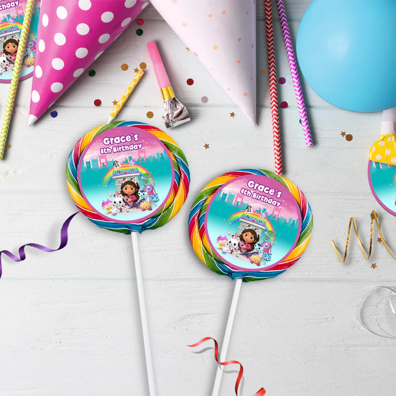 Gabby's Dollhouse Birthday Decorations, Gabby Party Supplies, Pandy Paws Themed, Gabby TV series Digital Template, Editable Gabby's Dollhouse Image SVG PNG