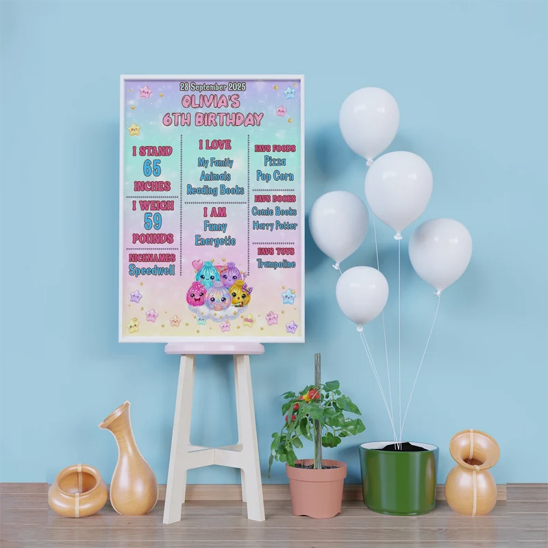 Mystery Box Birthday Decorations, Squishy Toy Party Supplies, Glitter Dumpling Themed, Viral kids toy Digital Template, Editable Glitter Dumpling Image SVG PNG