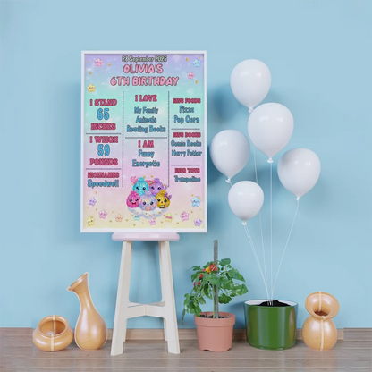 Mystery Box Birthday Decorations, Squishy Toy Party Supplies, Glitter Dumpling Themed, Viral kids toy Digital Template, Editable Glitter Dumpling Image SVG PNG