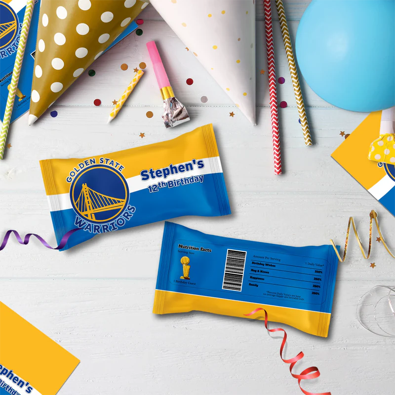 Golden State Warriors Birthday Decorations, NBA Team Party Supplies, Basketball Themed, GSW Stephen Curry Digital Template, Editable Golden State Warriors Image SVG PNG